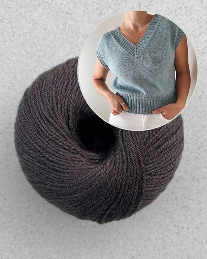 Suri Shirt V-Neck | doppelter V-Ausschnitt mit Puno von Pascuali