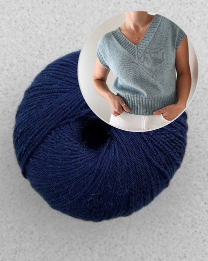 Suri Shirt V-Neck | doppelter V-Ausschnitt mit Puno von Pascuali
