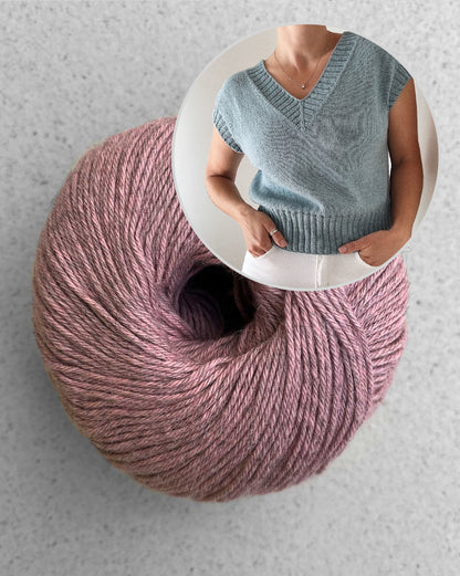Suri Shirt V-Neck | doppelter V-Ausschnitt mit Puno von Pascuali