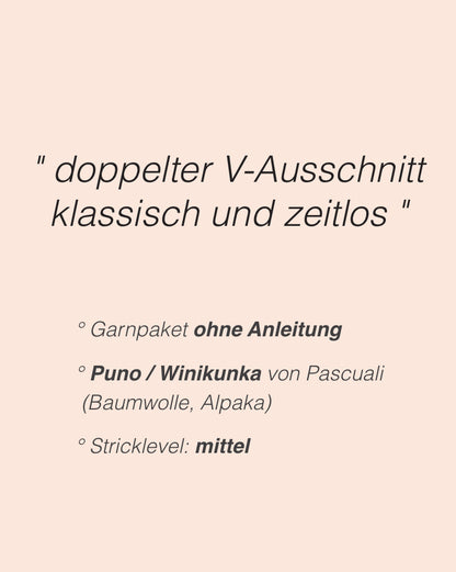 Suri Shirt V-Neck | doppelter V-Ausschnitt mit Puno von Pascuali