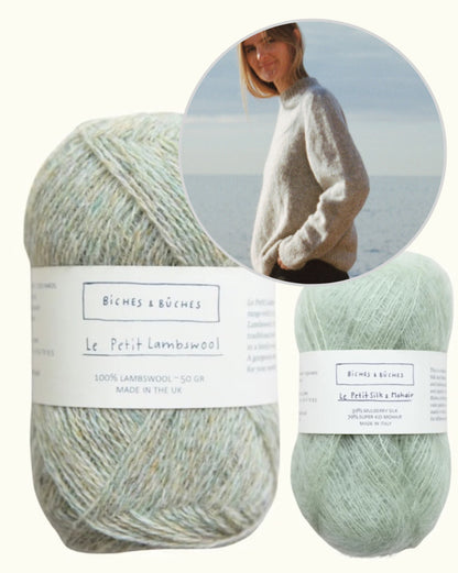 Sweater No. 19 | Pullover mit Sattelschulter aus Le Petit Lambswool und Le Petit Silk Mohair von Biches & Bûches
