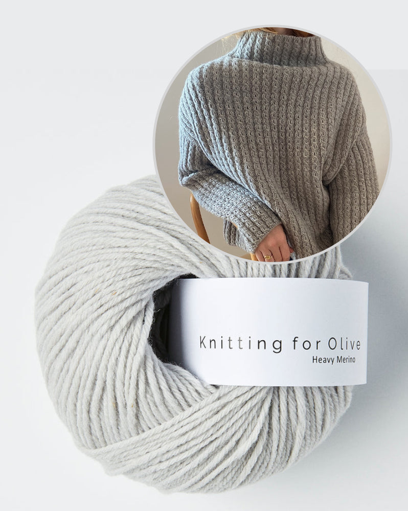 Džemperis Nr. 19 | oversize pīņu raksts no Heavy Merino dzijas, Knitting for Olive