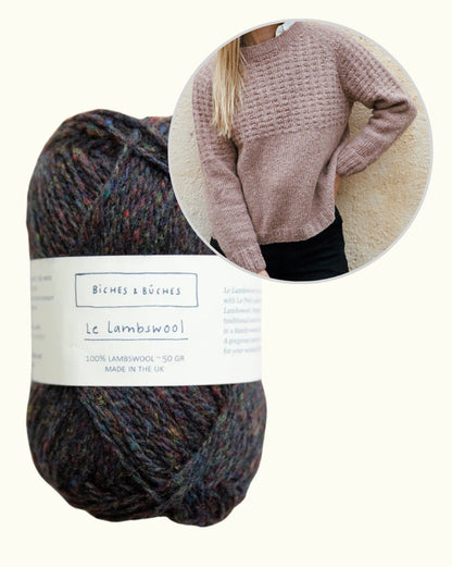 Kampsun nr 79 | vaba struktuurmuster Biches & Bûchesi Le Lambswool'ist