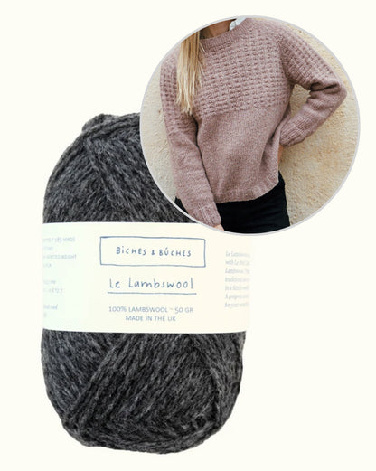 Kampsun nr 79 | vaba struktuurmuster Biches & Bûchesi Le Lambswool'ist