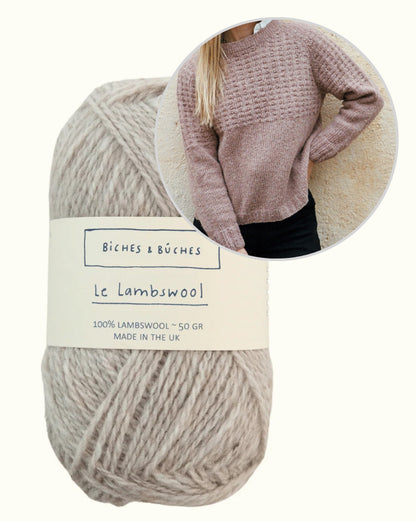Kampsun nr 79 | vaba struktuurmuster Biches & Bûchesi Le Lambswool'ist