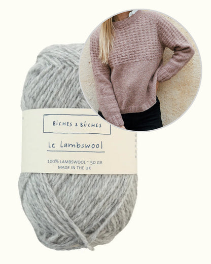 Kampsun nr 79 | vaba struktuurmuster Biches & Bûchesi Le Lambswool'ist