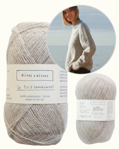 Sweater No. 19 | Pullover mit Sattelschulter aus Le Petit Lambswool und Le Petit Silk Mohair von Biches & Bûches