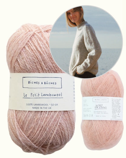 Sweater No. 19 | Pullover mit Sattelschulter aus Le Petit Lambswool und Le Petit Silk Mohair von Biches & Bûches