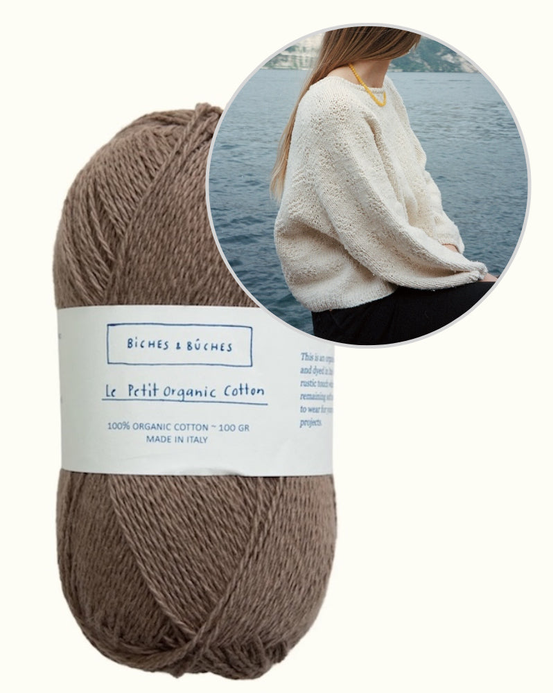 Sweater No. 95 | perfect summer sweater made from Le Petit Organic Cotton by Biches & Bûches