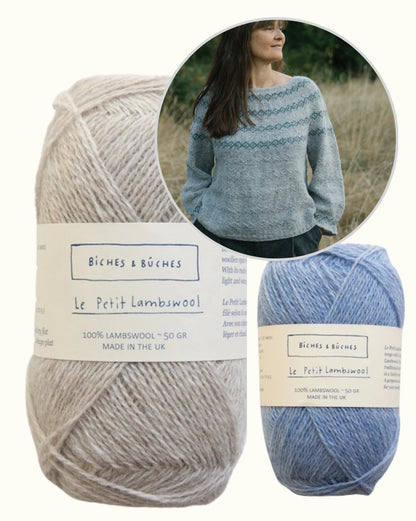 Sweater No. 93 | wunderschöne Muster aus Le Petit Lambswool von Biches & Bûches