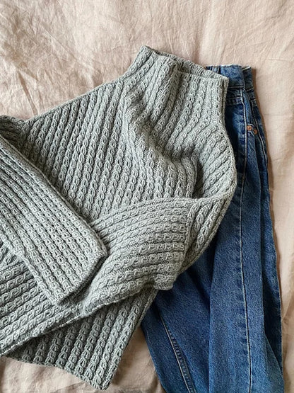 Džemperis Nr. 19 | oversize pīņu raksts no Heavy Merino dzijas, Knitting for Olive