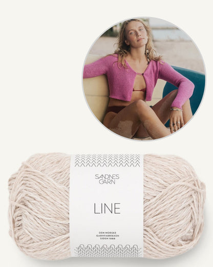 Talia Cardigan | delicate jacket made from Line by Sandnes Garn