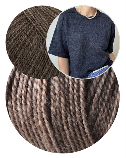 Tee No. 1 | luxuriöses Shirt mit Sattelschultern aus Wild & Soft und Cashmere Lace von Gepard Garn