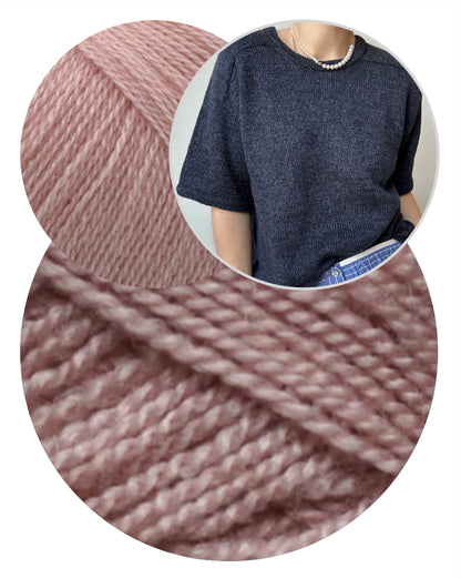 Tee No. 1 | luxuriöses Shirt mit Sattelschultern aus Wild & Soft und Cashmere Lace von Gepard Garn
