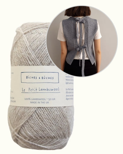 Terra Vest | schöne Schleifen aus Le Petit Lambswool von Biches & Bûches