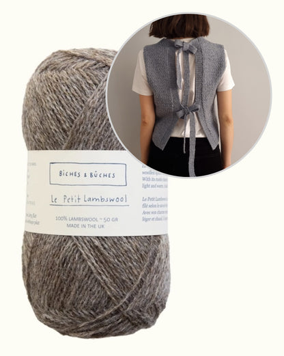 Terra Vest | schöne Schleifen aus Le Petit Lambswool von Biches & Bûches