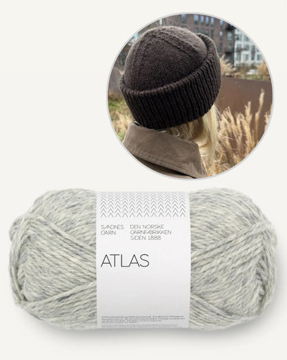 Terrazzo Hat | with wide ribbed cuff from Atlas by Sandnes Garn