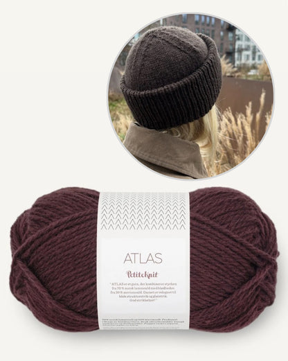 Terrazzo Hat | with wide ribbed cuff from Atlas by Sandnes Garn