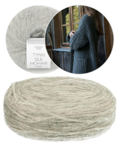 Ulvenknit The Chunkigan mit Plötulopi von Lopi Island und Tynn Silk Mohair von Sandnes Garn 12