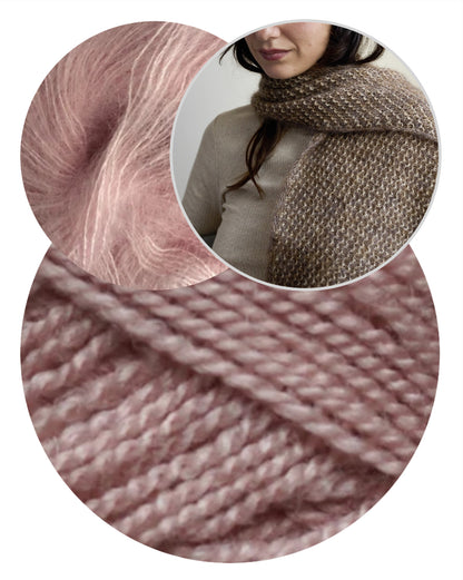 Thit Shawl | õrn Wild & Softi ja Kid Setat sisaldav struktuurne sall Garnilt Gepard