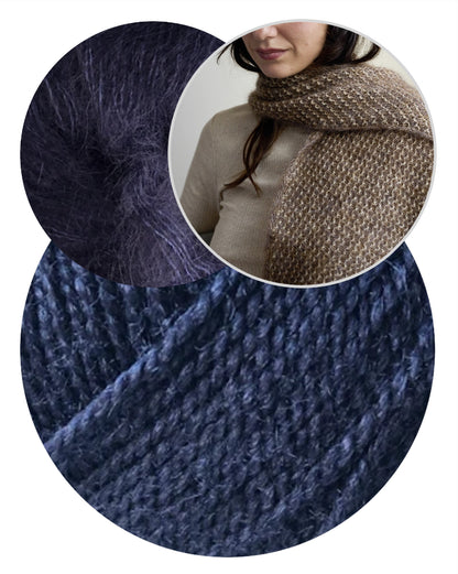Thit Shawl | õrn Wild & Softi ja Kid Setat sisaldav struktuurne sall Garnilt Gepard