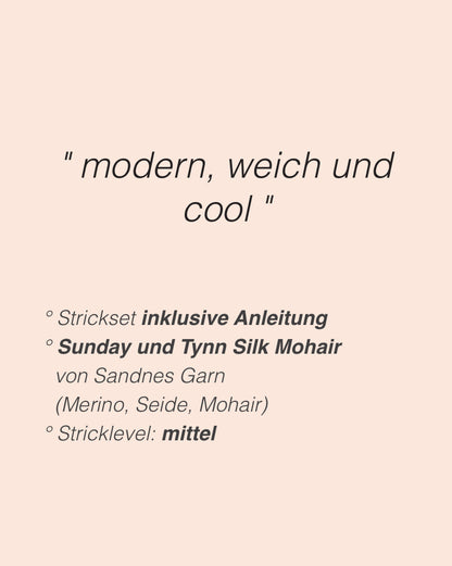 Tia Zipper Jacket | zeitlos cool aus Sunday und Tynn Silk Mohair von Sandnes - 2507 DIY
