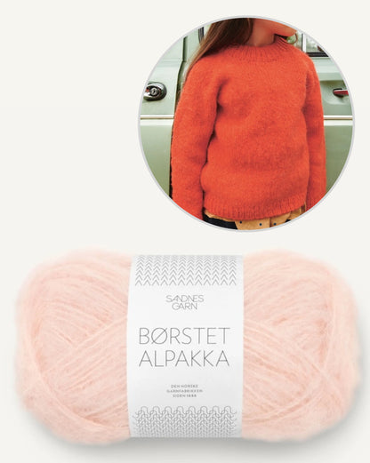 Tiro Sweater Brushed Alpaca Sandnes 2506 | beautiful raglan sweater
