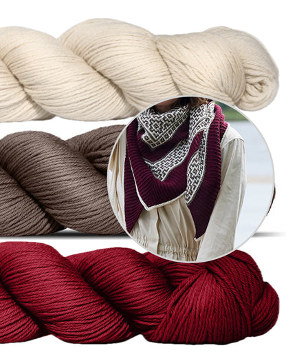 True Love | kontrastains lakats no Cheeky Merino Joy dzijas, ko ražo Rosy Green Wool