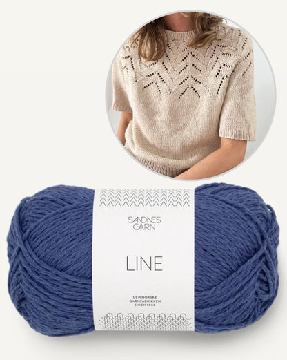 Tulipan Tee | zarte Blüten aus Line von Sandnes Garn