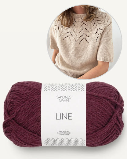 Tulipan Tee | zarte Blüten aus Line von Sandnes Garn