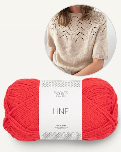 Tulipan Tee | zarte Blüten aus Line von Sandnes Garn