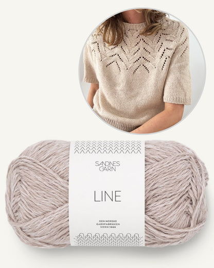 Tulipan Tee | zarte Blüten aus Line von Sandnes Garn