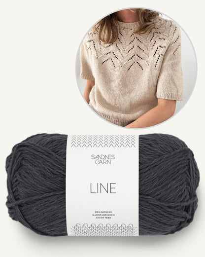Tulipan Tee | zarte Blüten aus Line von Sandnes Garn