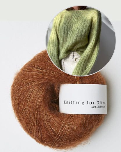 Twist Light Loop Sweater | zarte Zöpfe aus Soft Silk Mohair von Knitting for Olive