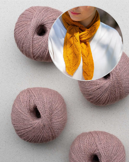 Twisty Fluff | smalks ažūra raksts no “Balayage” dzijas, ko ražo Pascuali