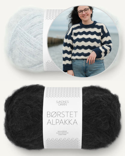Rebecca Clow Tydes Sweater mit Borstet Alpakka von Sandnes Garn 11