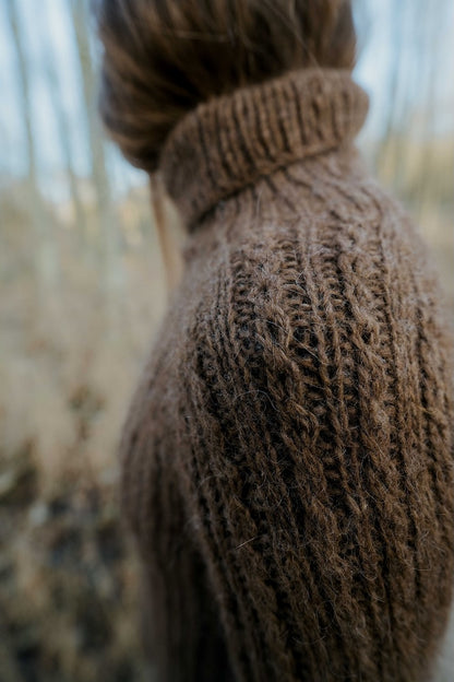 Chandail Oakwood Raglan | fin motif torsadé en Plötulopi de Lopi Island