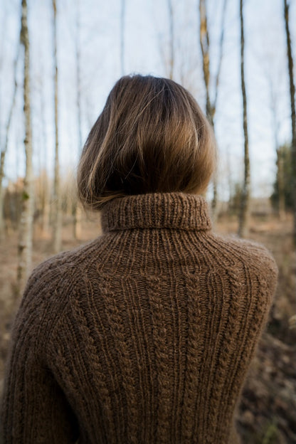 Chandail Oakwood Raglan | fin motif torsadé en Plötulopi de Lopi Island