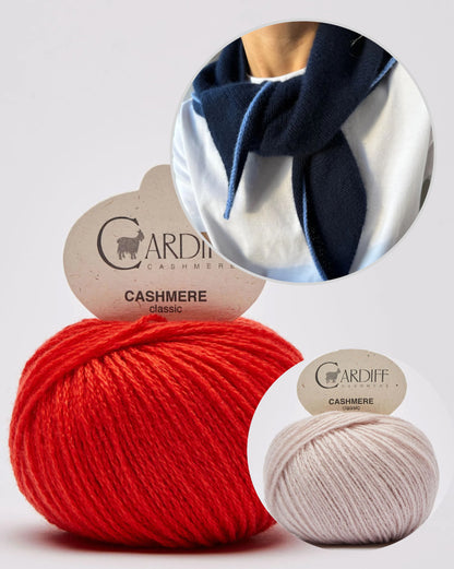 Uma Scarf | zartes, einfaches Kaschmir Tuch aus Classic Cashmere von Cardiff
