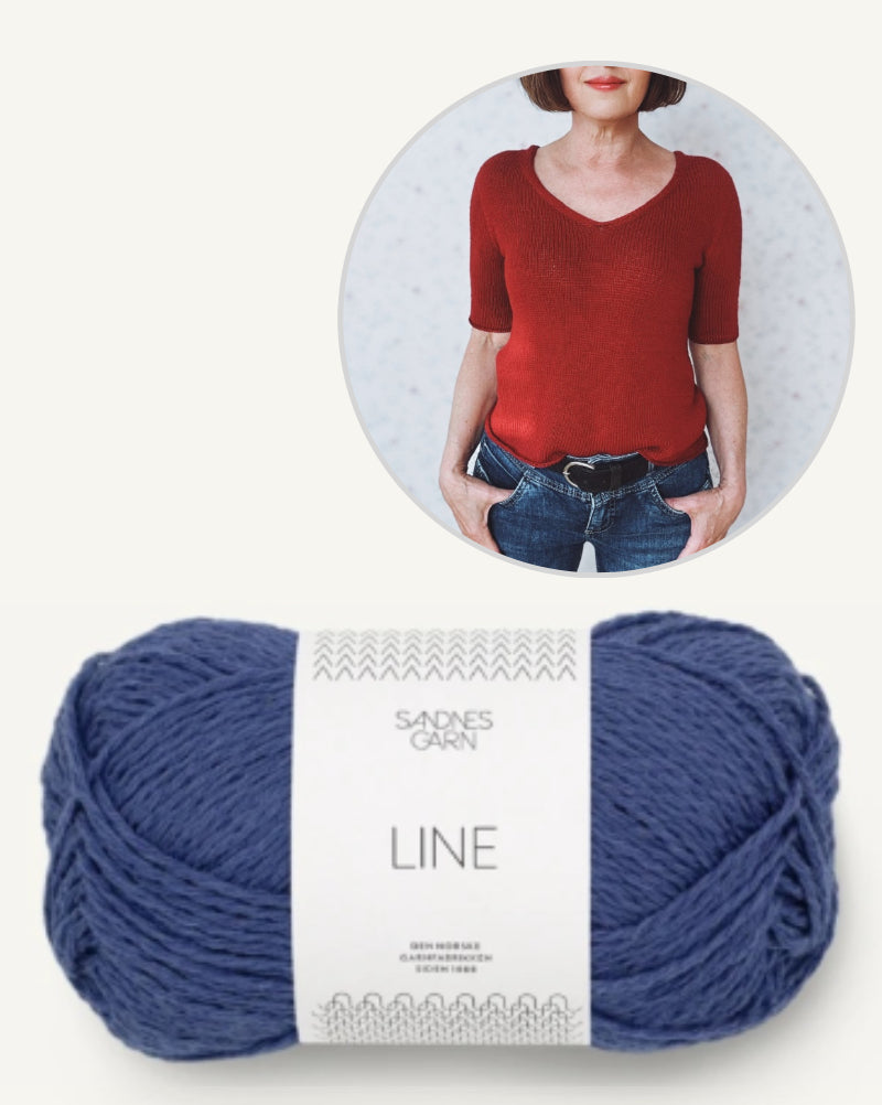 rosa p. Uukii Shirt mit Line von Sandnes Garn 9