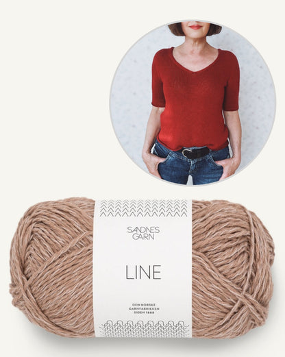 rosa p. Uukii Shirt mit Line von Sandnes Garn 8