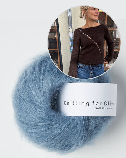 PetiteKnit Valerie Blouse mit Soft Silk Mohair von Knitting for Olive 14