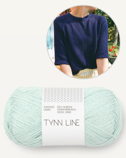 Vanilla Chilla Tee Light | let basic t-shirt i Tynn Line fra Sandnes Garn