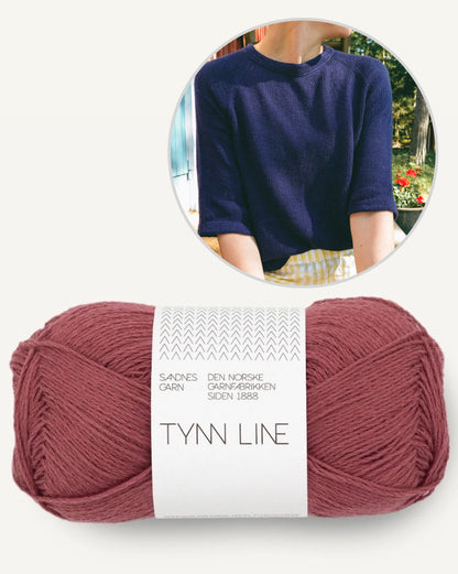 Vanilla Chilla Tee Light | let basic t-shirt i Tynn Line fra Sandnes Garn