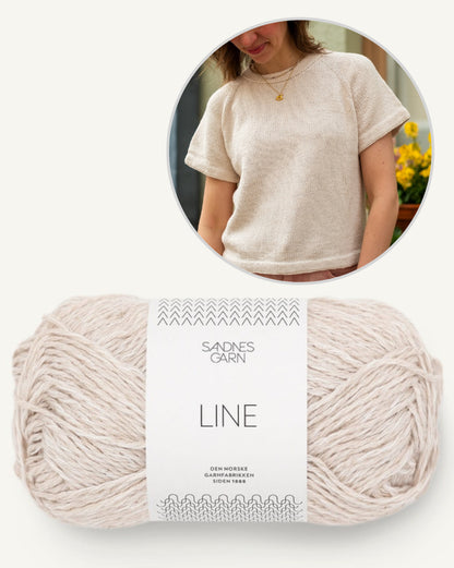 Vanilla Chilla Tee | basic, casual, oversized from Line by Sandnes Garn