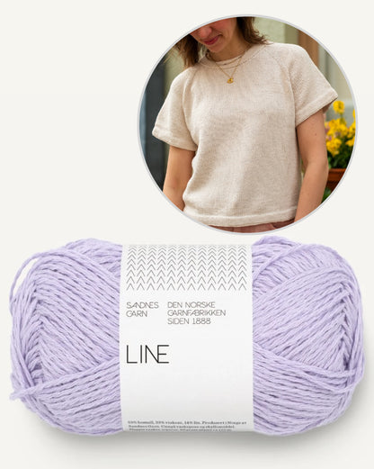 Vanilla Chilla Tee | basic, casual, oversized from Line by Sandnes Garn