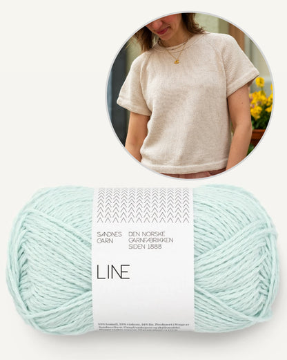 Vanilla Chilla Tee | basic, casual, oversized from Line by Sandnes Garn