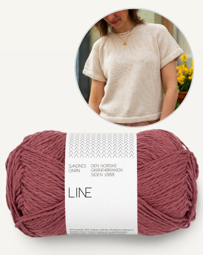 Vanilla Chilla Tee | basic, casual, oversized from Line by Sandnes Garn
