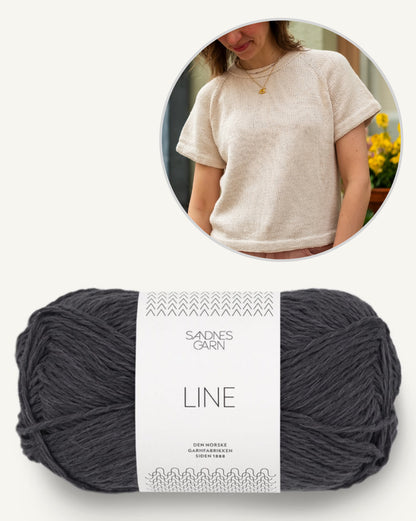 Vanilla Chilla Tee | basic, casual, oversized from Line by Sandnes Garn