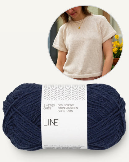 Vanilla Chilla Tee | basic, casual, oversized from Line by Sandnes Garn